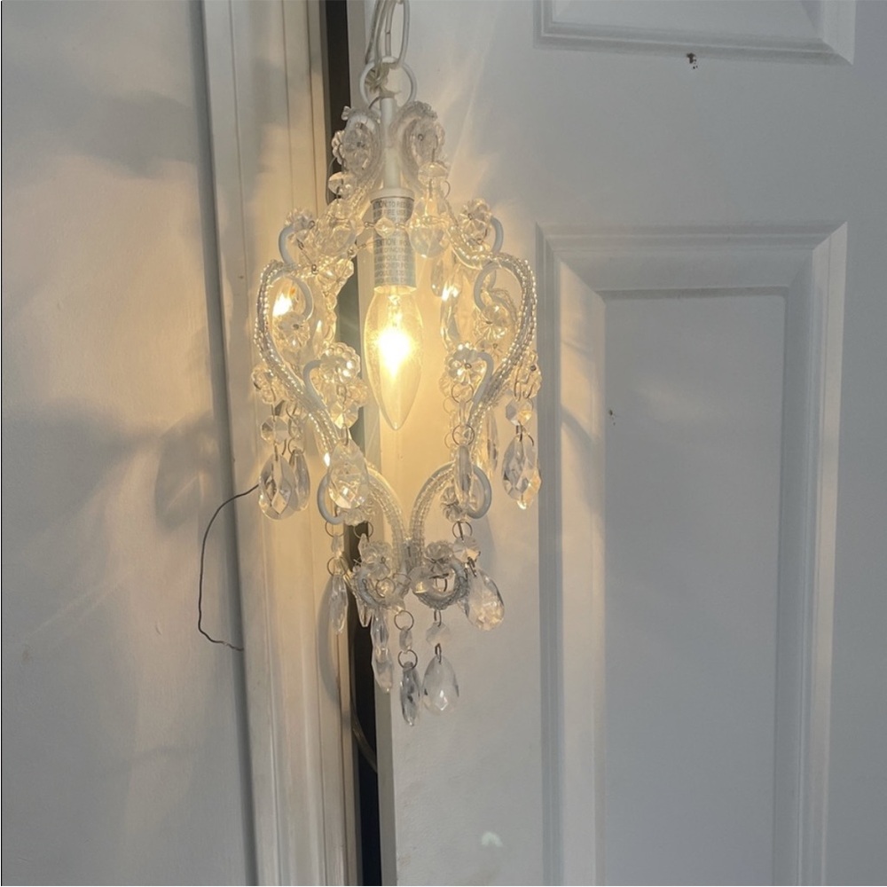 Crystal Droplet Wall Hanging Chandelier - Clearly